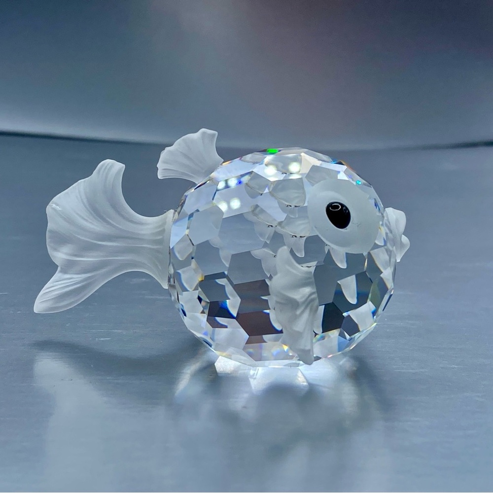 Swarovski Retired Vintage Crystal Figurine Blow Puffer Fish Blowfish 7644